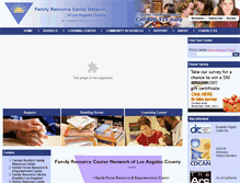 Tablet Screenshot of familyresourcenetworklac.org